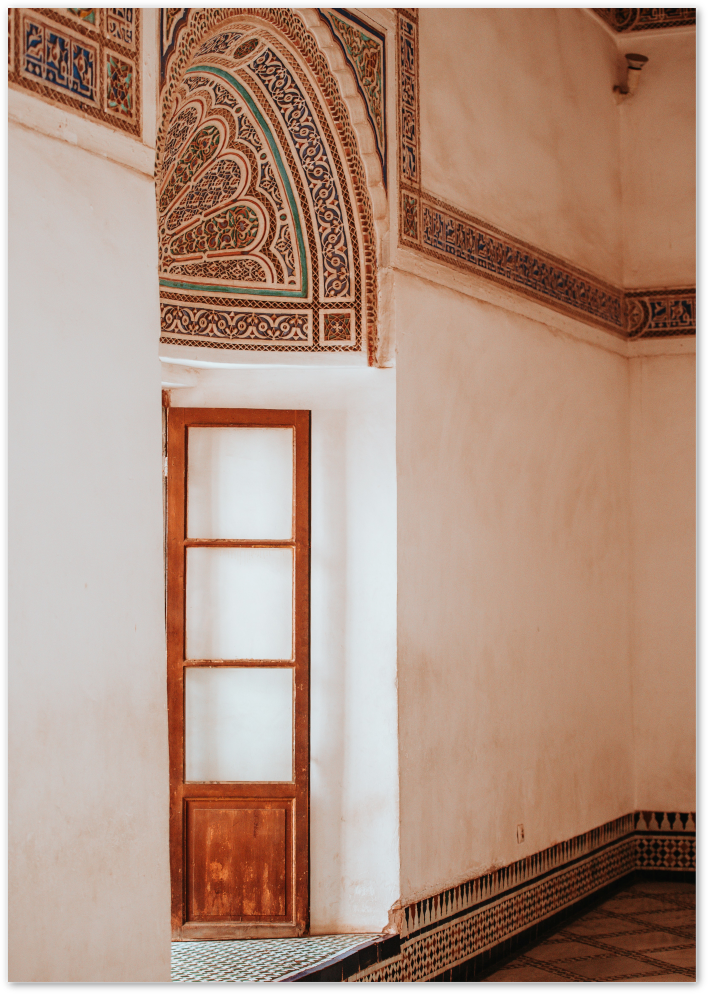 Posterux© | Ornate Moroccan Door – Traditional Wall Art Print