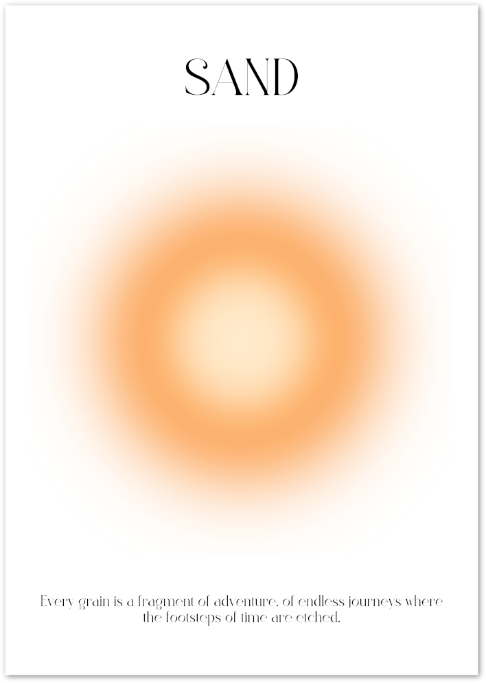 Posterux© | Sand – Minimalist Earth Element Poster
