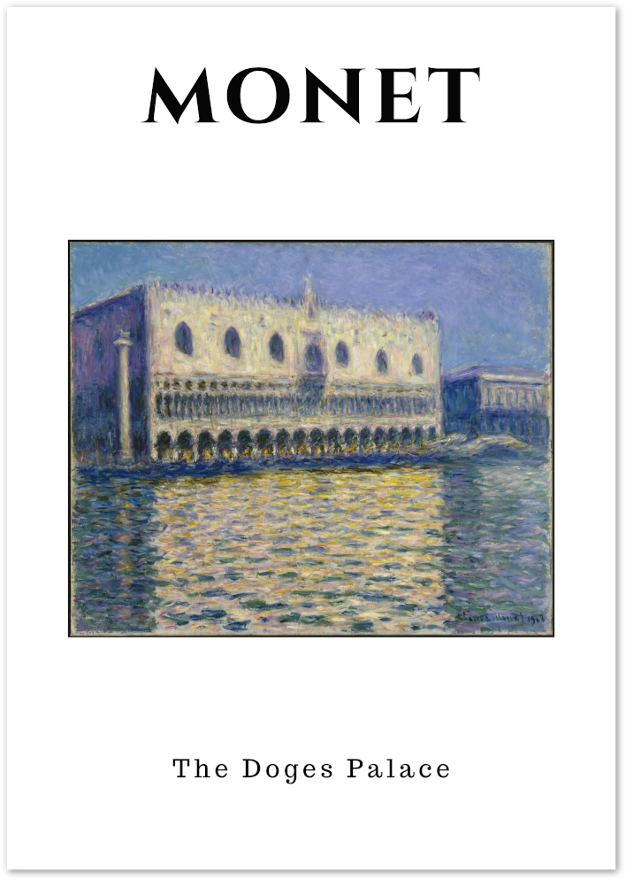 Posterux© | The Doge’s Palace Poster – Venice Impressionist Print