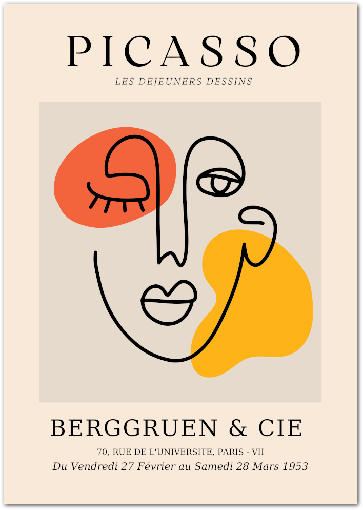 Posterux© | Picasso Abstract Woman Poster – Berggruen & Cie Series