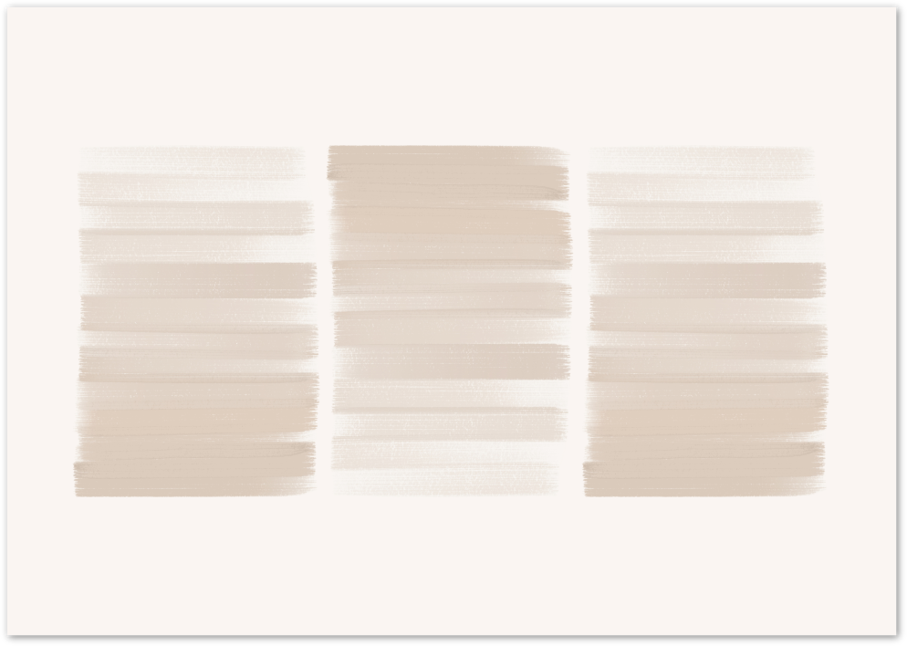 Posterux© | Soft Stripes Poster – Neutral Brushstroke Abstract