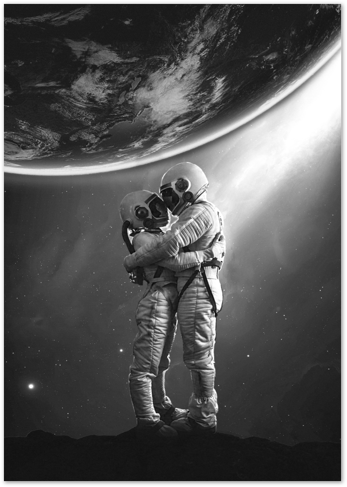 Posterux© | Cosmic Love – Surreal Space Photography Poster